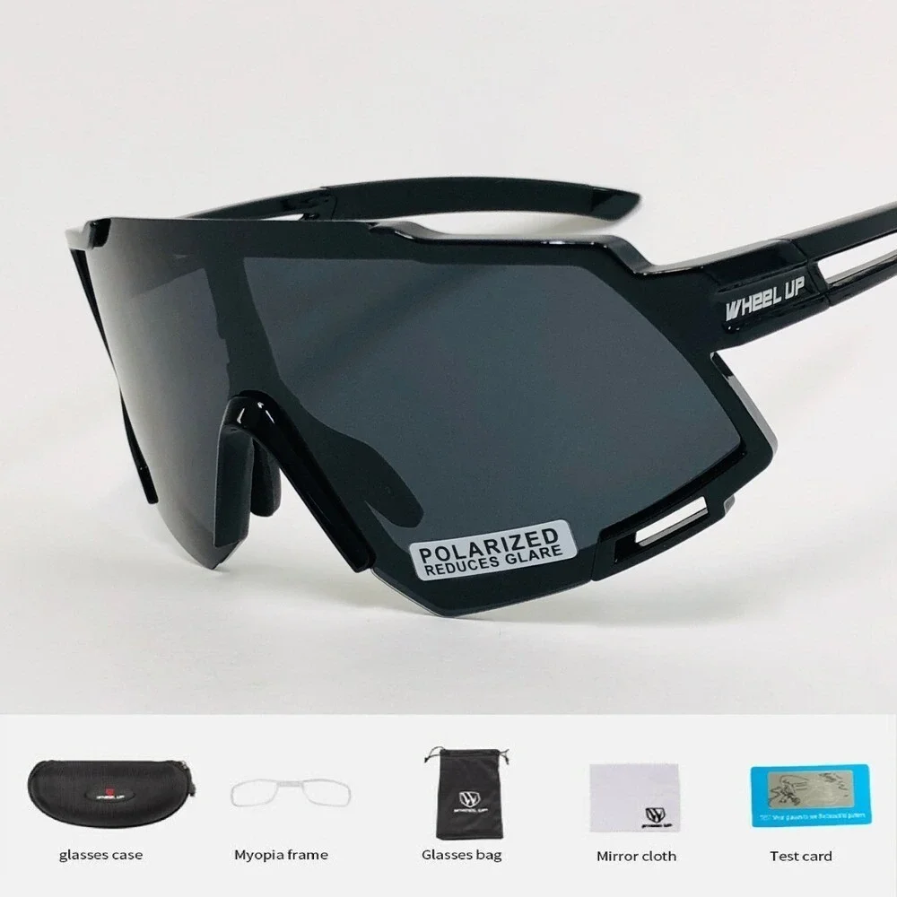 Women Polarized Sunglasses Black Lens Sports Eyewear UV Protection‎ Shield Gafas